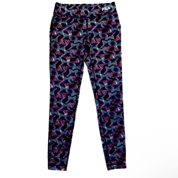 Fila Sport Starry Abstract Print Leggings – Fun & Functional! - Picture 1 of 4